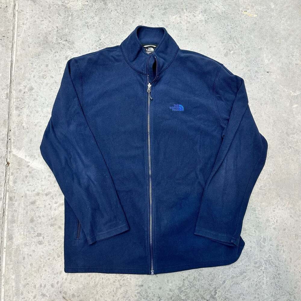 The North Face Blue Full Zip Fleece Jacket - XL